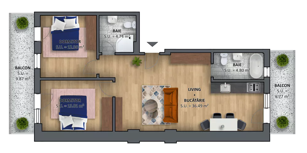 TRL Beach Villa apartmanet 15, 23, 31, 39, 47